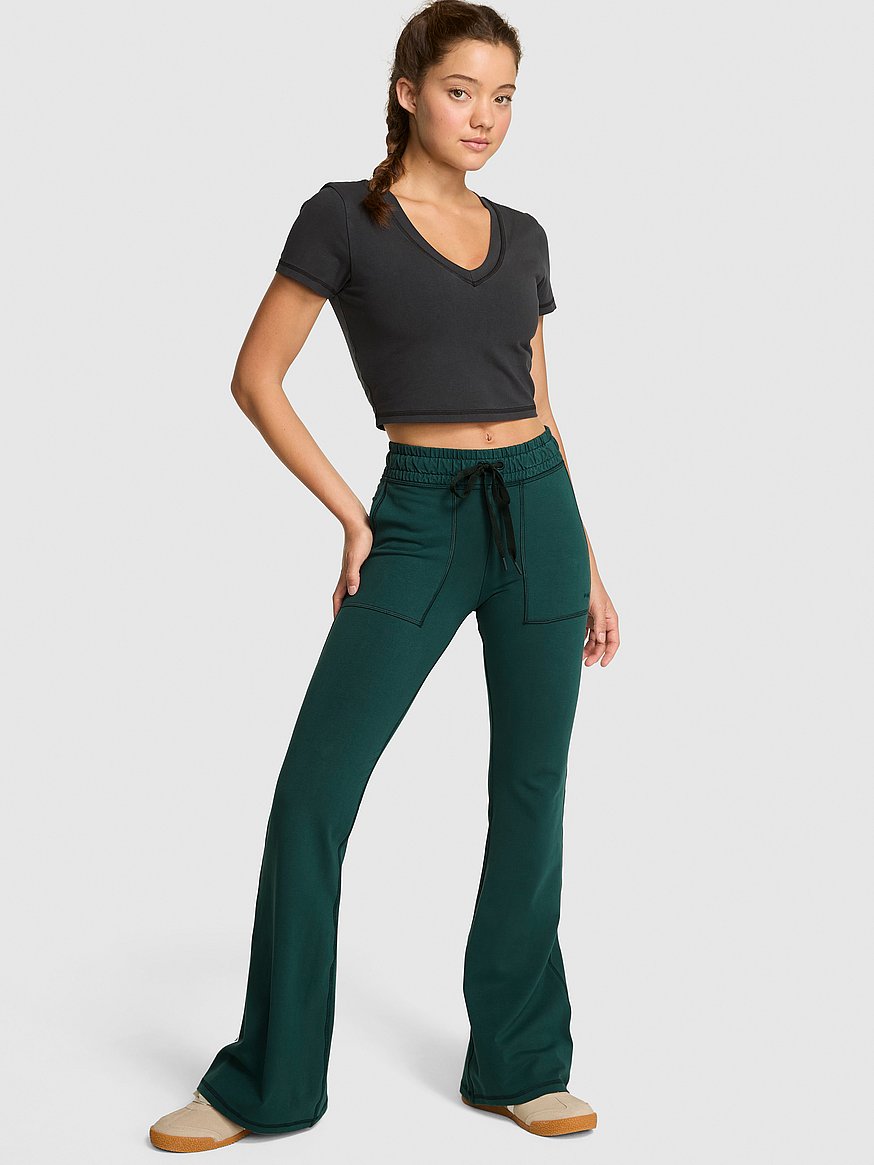 All-Day Cotton Pocket Flare Leggings