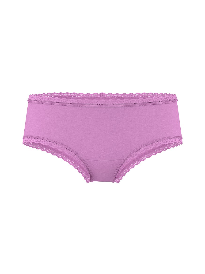 Cotton Lace-Waist Cheeky Panty