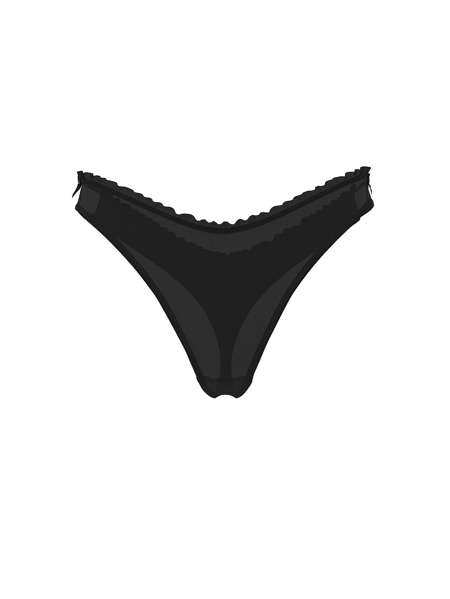 Cotton Side-Tie Thong Panty