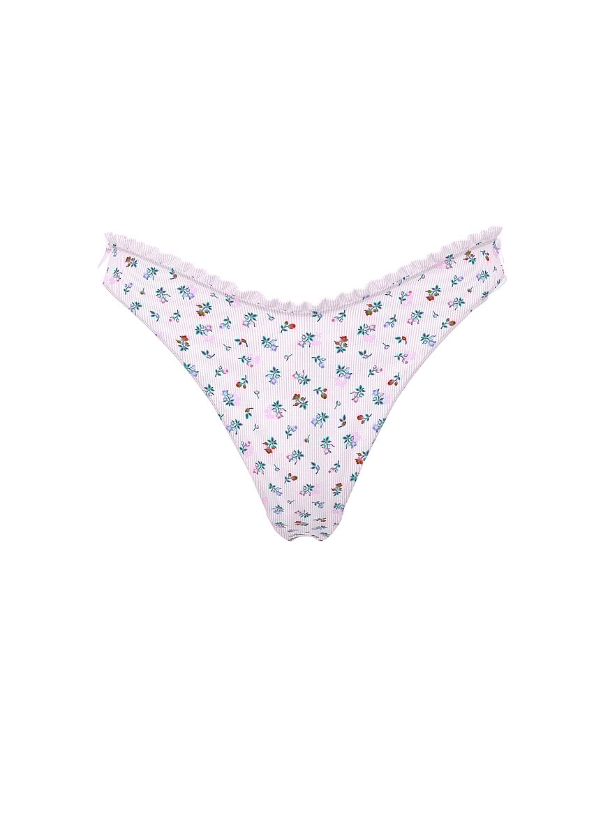 Cotton Side-Tie Thong Panty