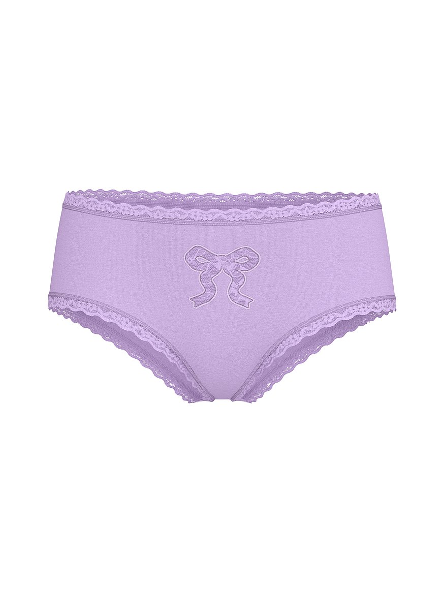 Cotton Lace Bow Cheeky Panty