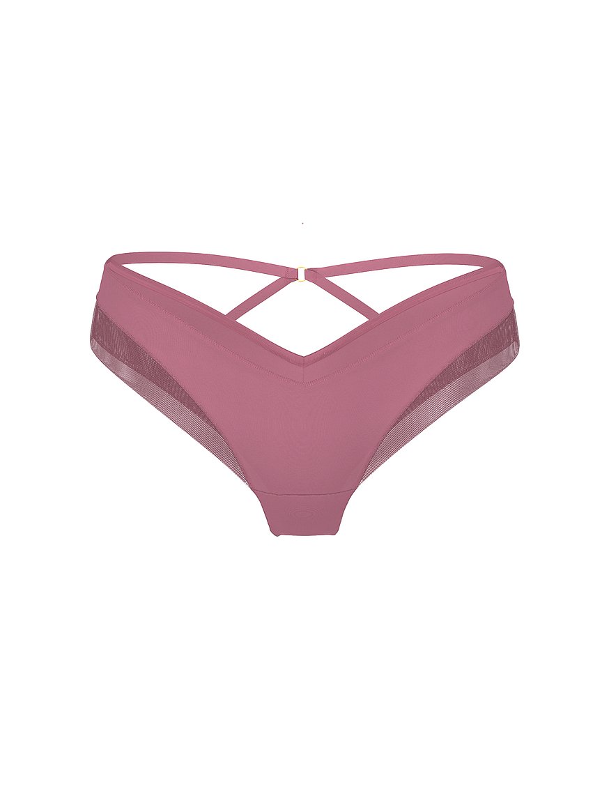 Smooth Mesh-Trim Cheeky Panty