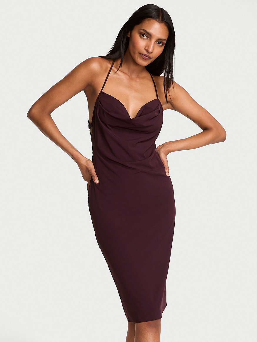 Buy Chiffon Draped Slip Dress, Winter Wine - Order Slips online - Victoria's Secret Buy Chiffon Draped Slip Dress, Winter Wine - Order Slips online - Victoria's Secret