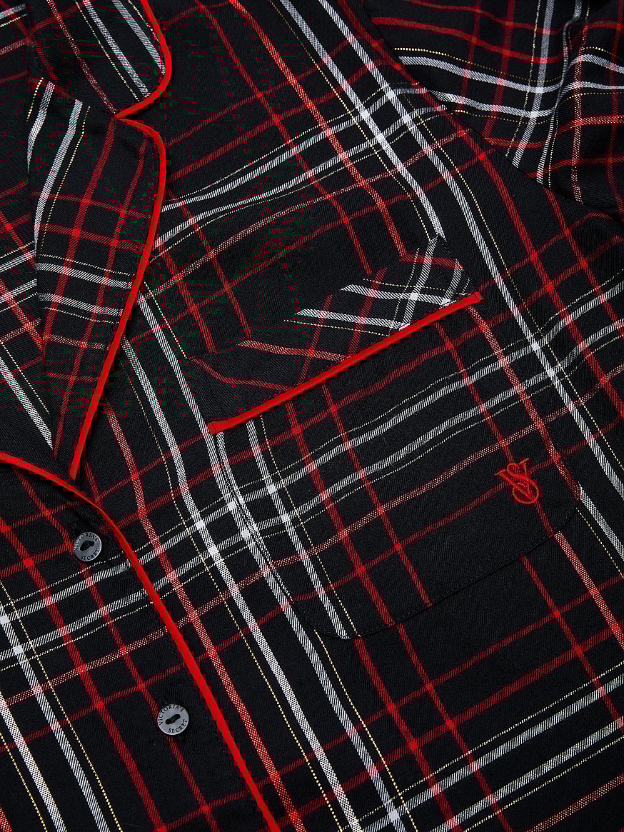 Flannel Short Pajama Set