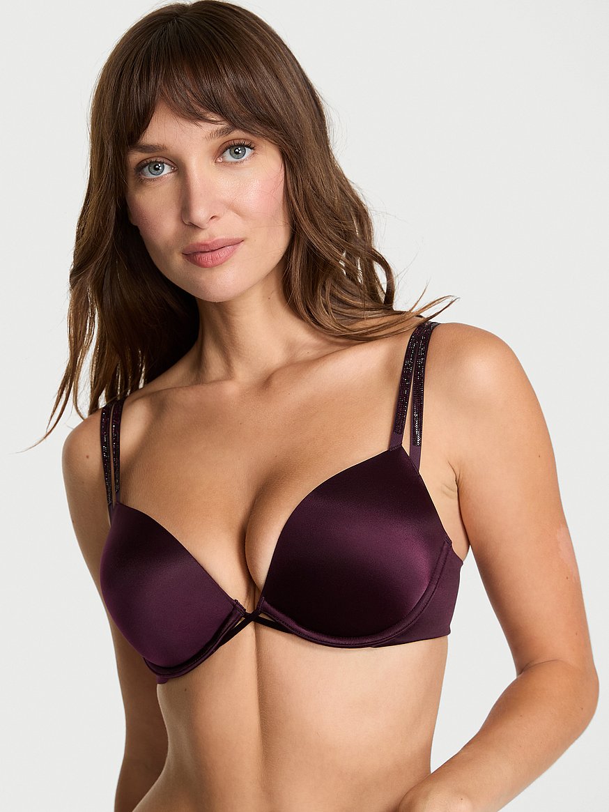 Bombshell Add-2-Cups Lace-Trim Push-Up Bra