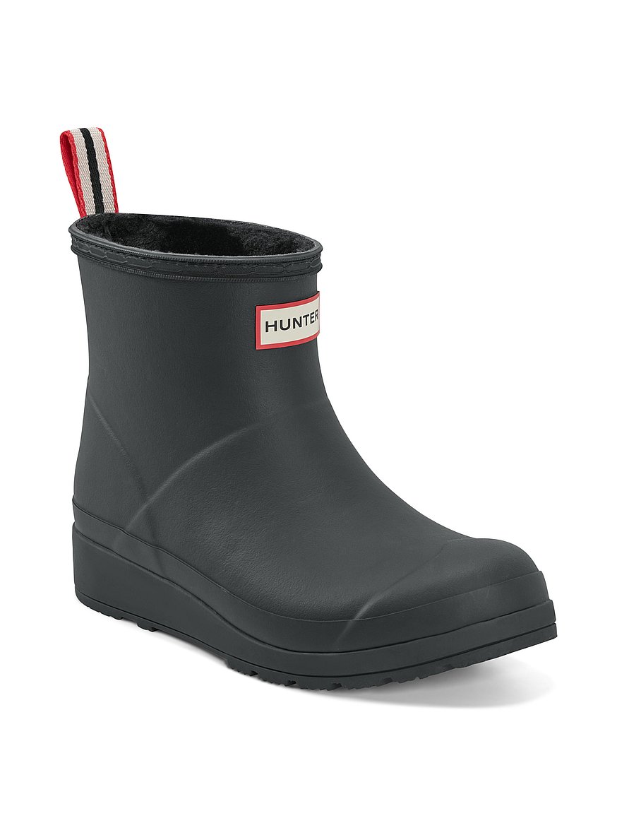 Buy PLAY™ Insulated Shearling Short Rain Boots, Black  display picture 1