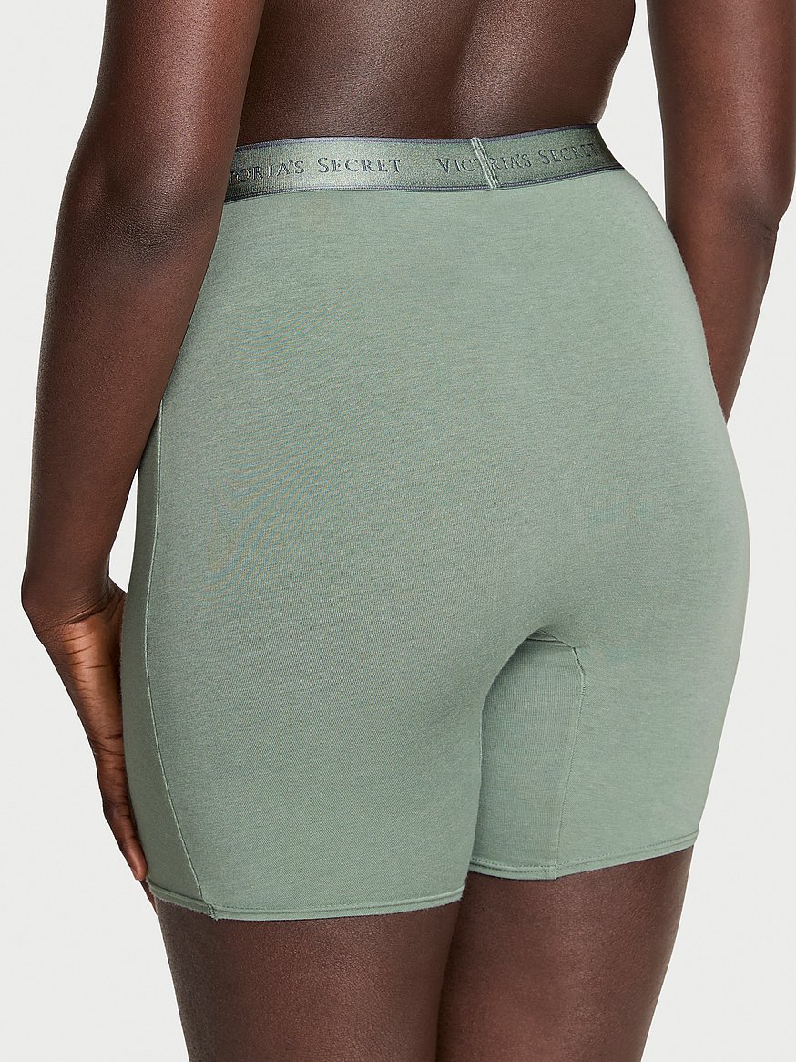 Logo Cotton High-Waist Boxer Brief