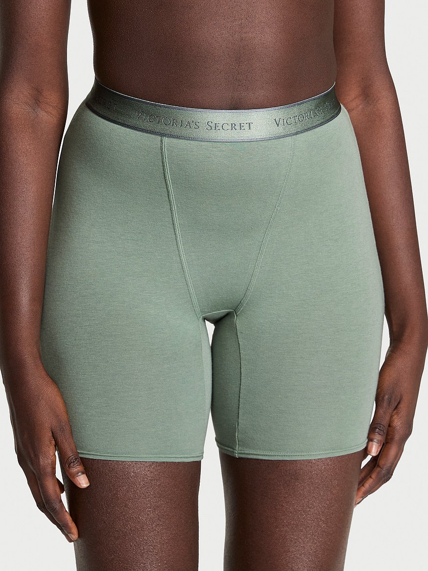 Logo Cotton High-Waist Boxer Brief