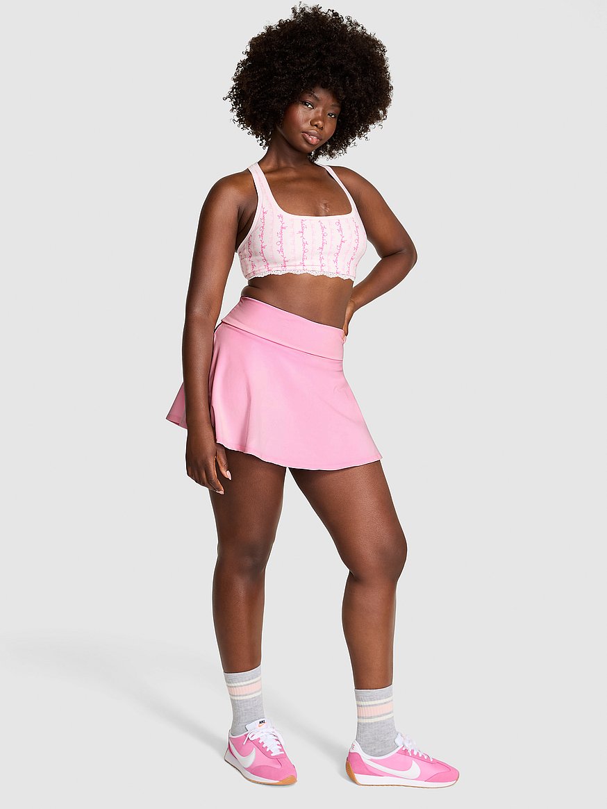 Buy PINK x LoveShackFancy Cotton Foldover Flirty Skirt, Pink