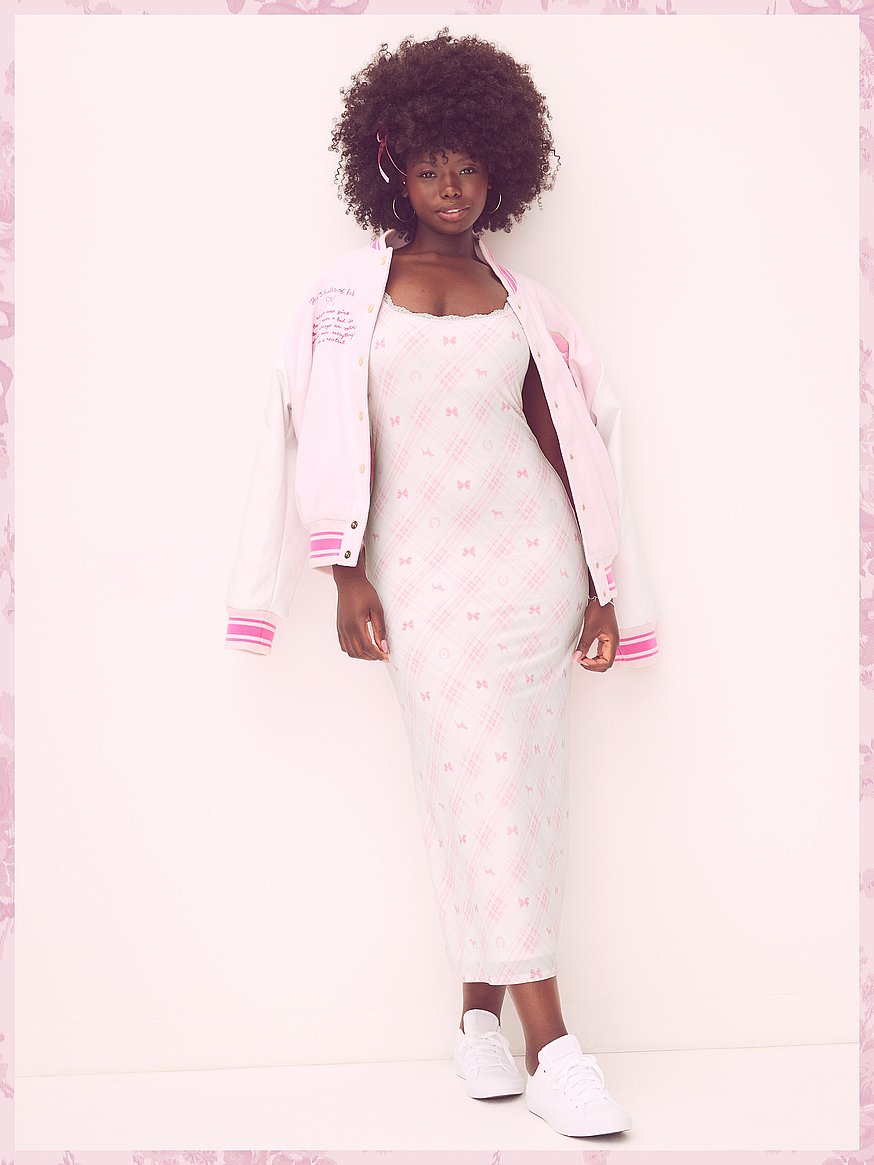 Buy PINK x LoveShackFancy Modal Midi Dress, Tartan Icons - Order Dresses  online - PINK