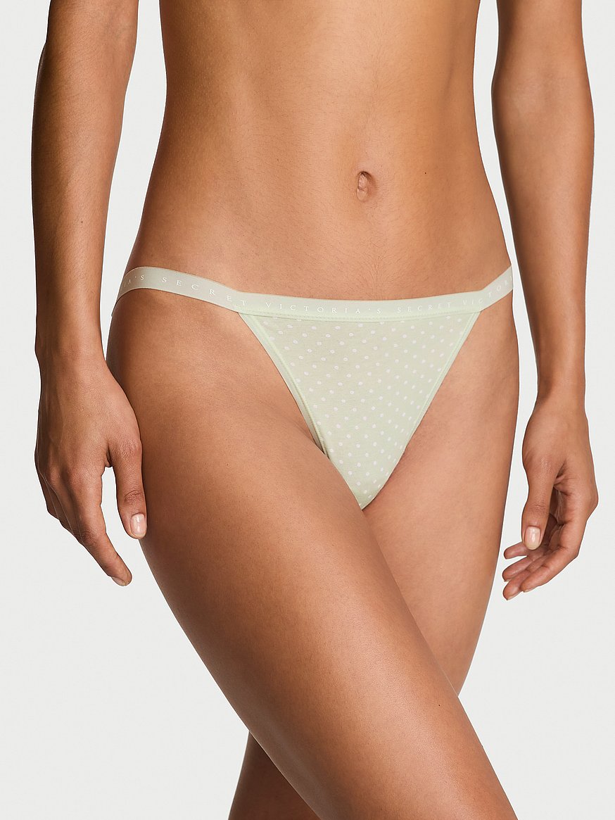 Stretch Cotton String Bikini Panty