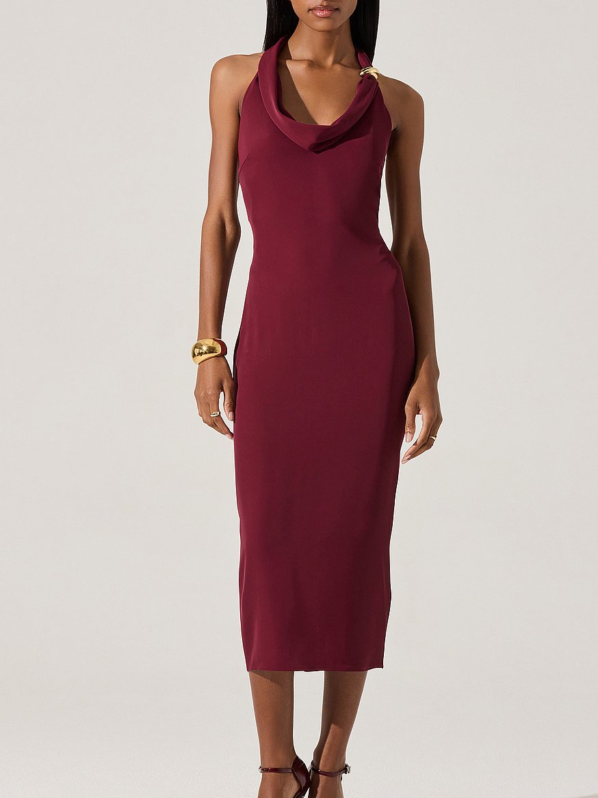 date night bodycon dress ASTR the Label | Alisanne Satin Mini Dress in Black