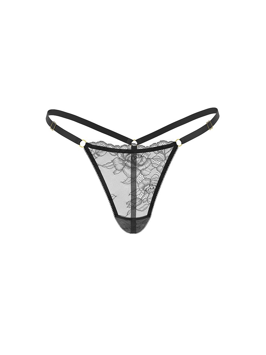 Rose Lace Adjustable V-String Panty