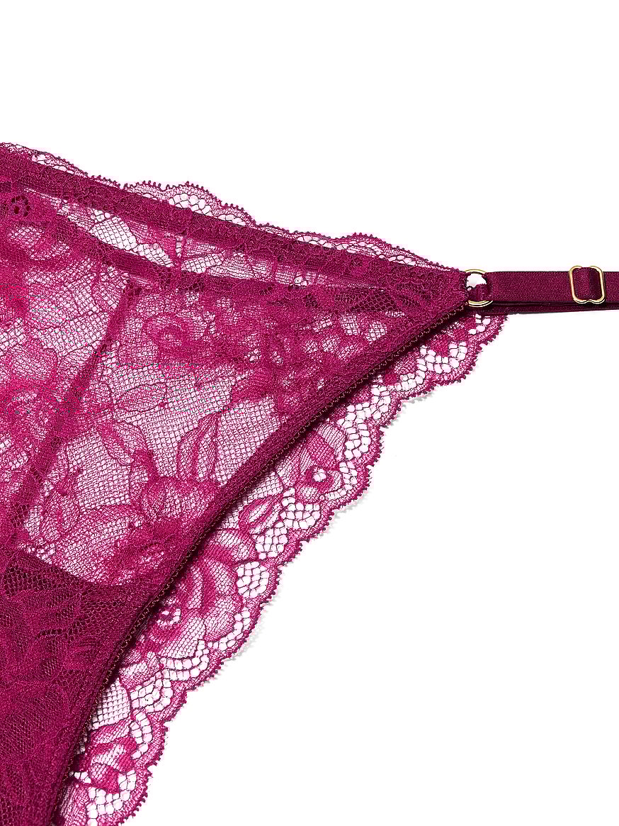Rose Lace Adjustable Brazilian Panty