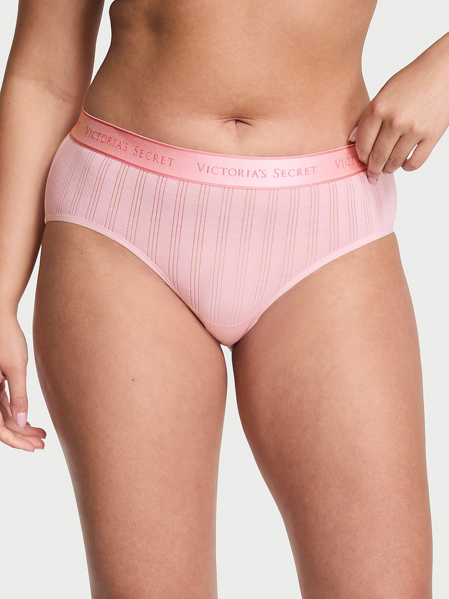 Logo Cotton Hiphugger Panty
