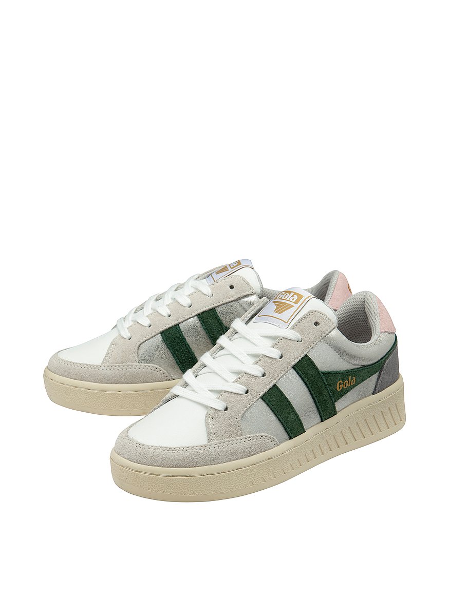 Buy Superslam Blaze Sneakers, Silver/Evergreen/Chalk Pink - Order