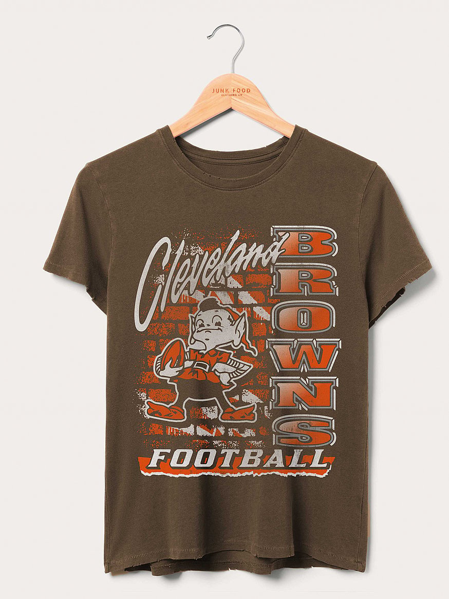 Buy Cleveland Browns MVP Vintage Tee, Dark Chocolate - Browns