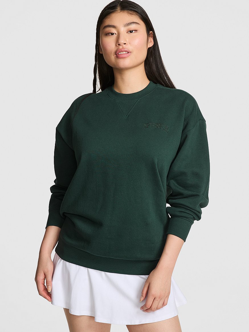 Ivy Fleece Oversized Crew Sweatshirt