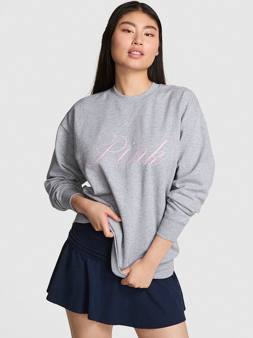 Ivy Fleece Oversized Crew Sweatshirt
