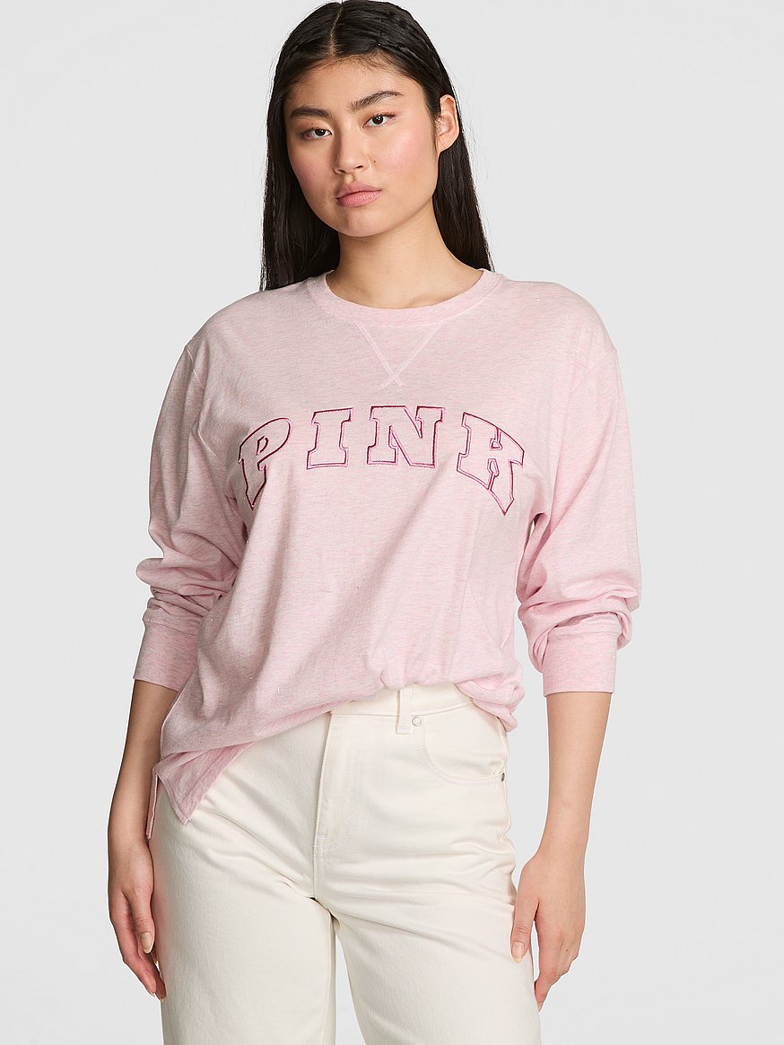 Campus Cotton Long-Sleeve Tee
