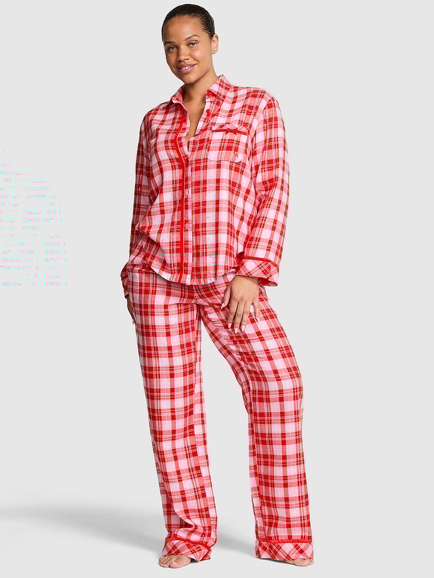 Flannel Long Pajama Set