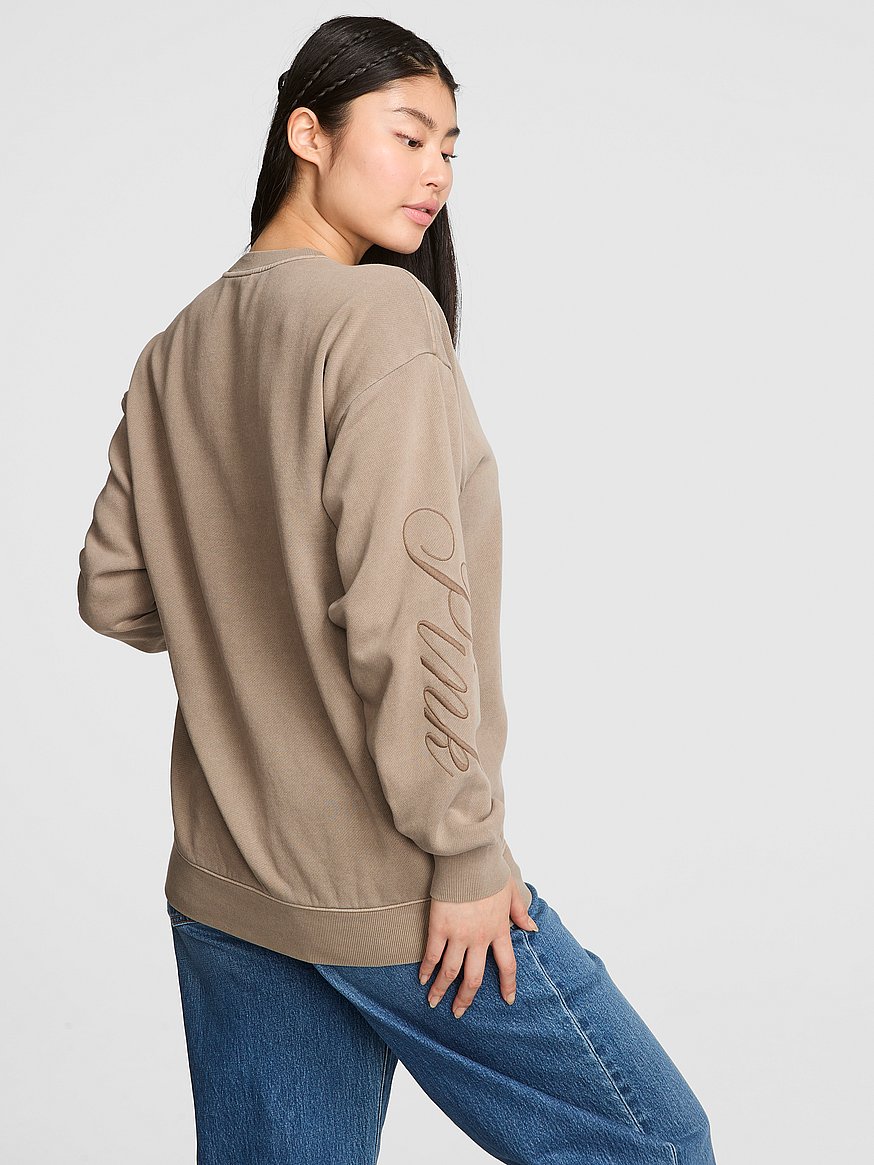 Ivy Fleece Oversized Crew Sweatshirt