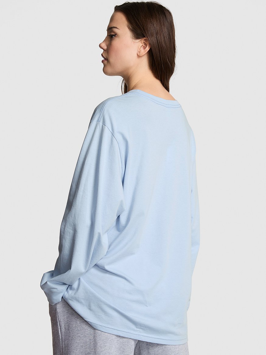 Campus Cotton Long-Sleeve Tee