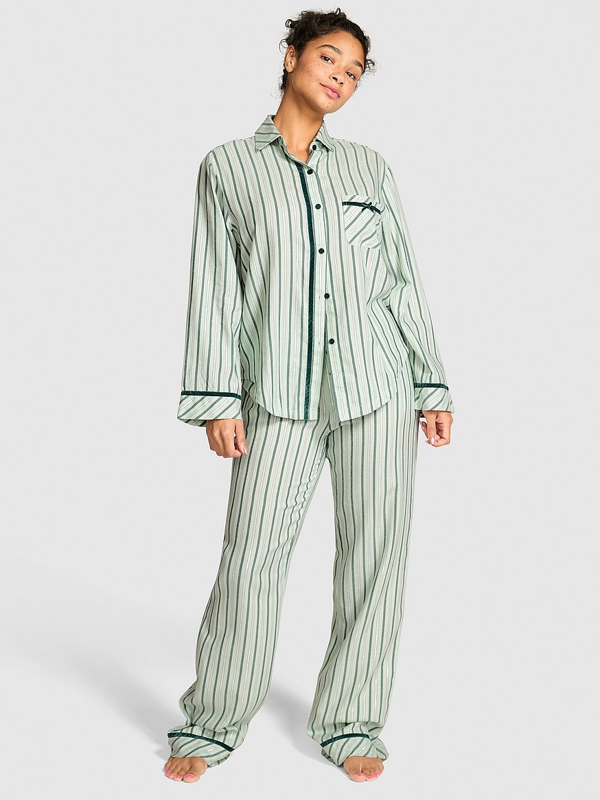 Flannel Long Pajama Set