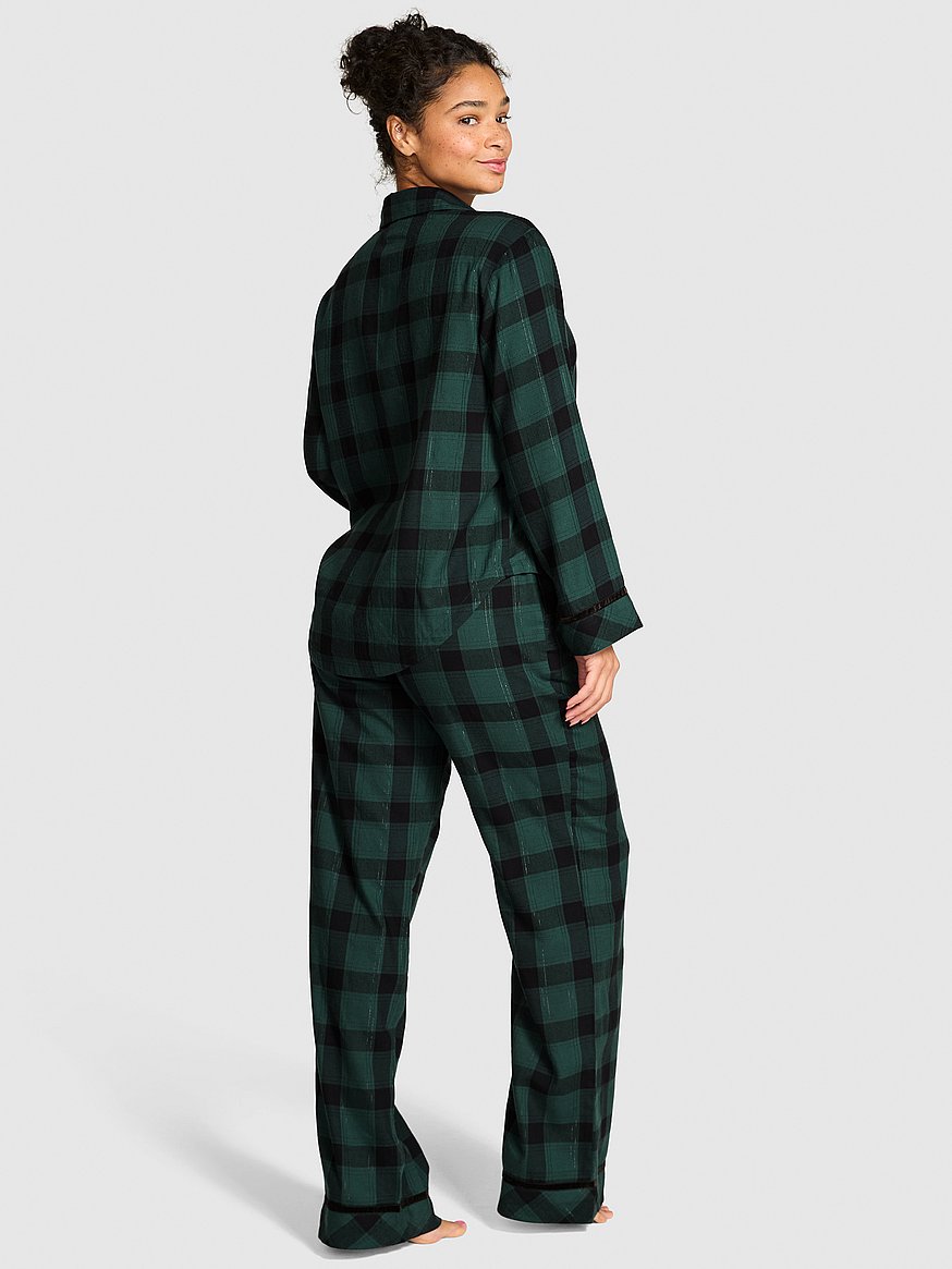 Flannel Long Pajama Set