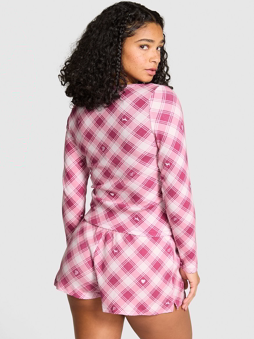 Thermal Henley Pajama Top