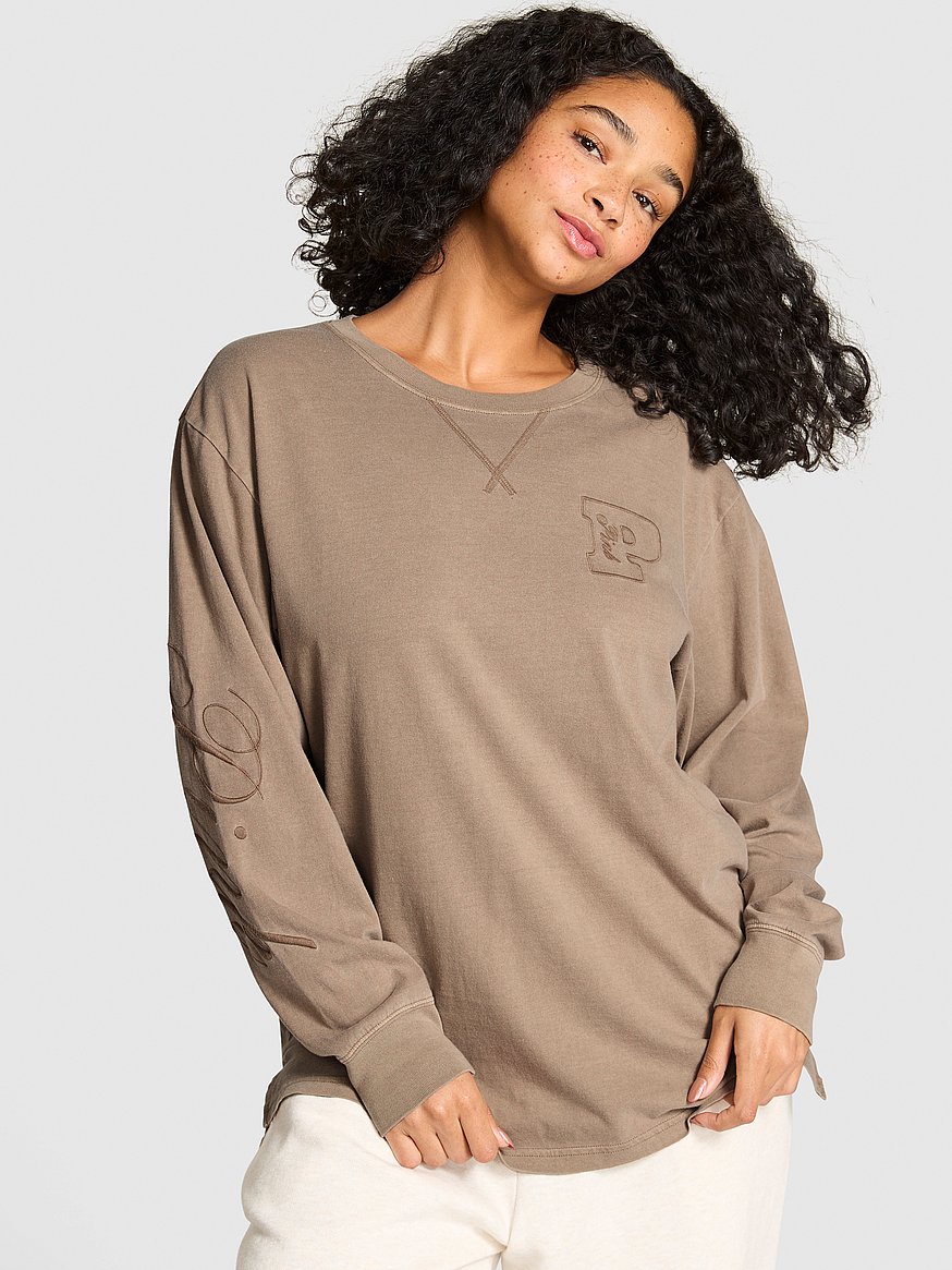 Campus Cotton Long-Sleeve Tee