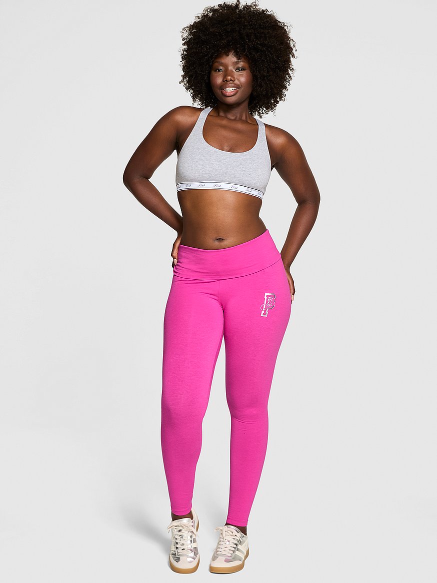 All-Day Cotton Foldover Leggings