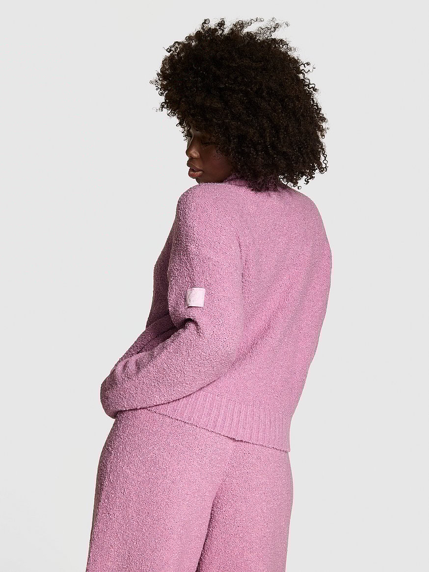 Cozy Bouclé Half-Zip Sweater
