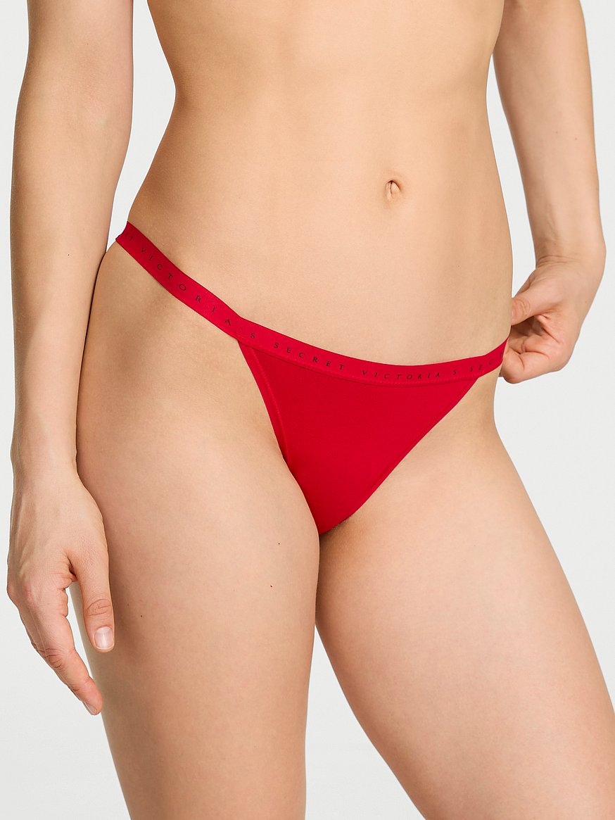 Stretch Cotton String Bikini Panty