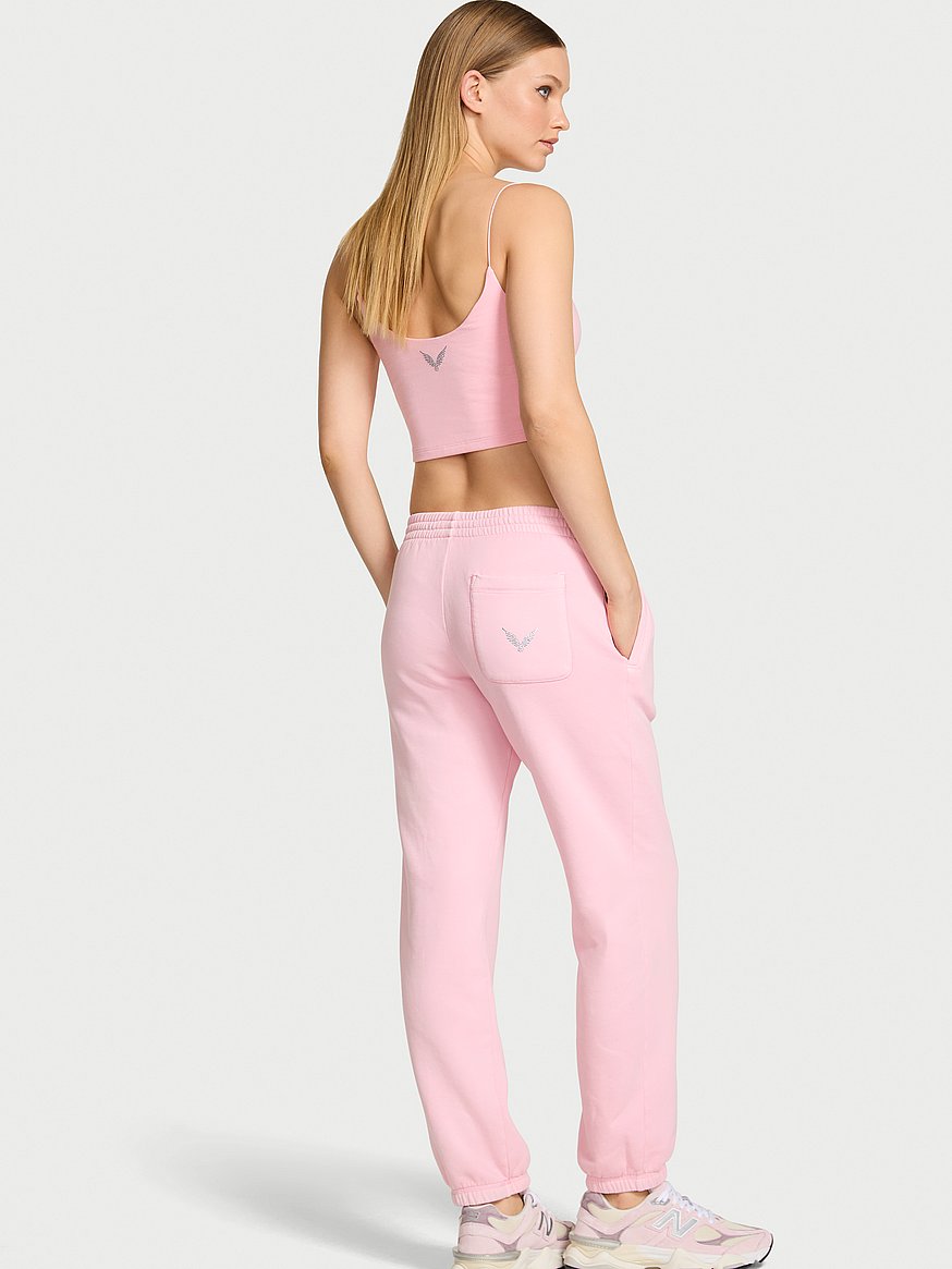Buy Off-Duty Fleece Jogger Sweatpant, Pretty Blossom - Order Bottoms online - Victoria's Secret US