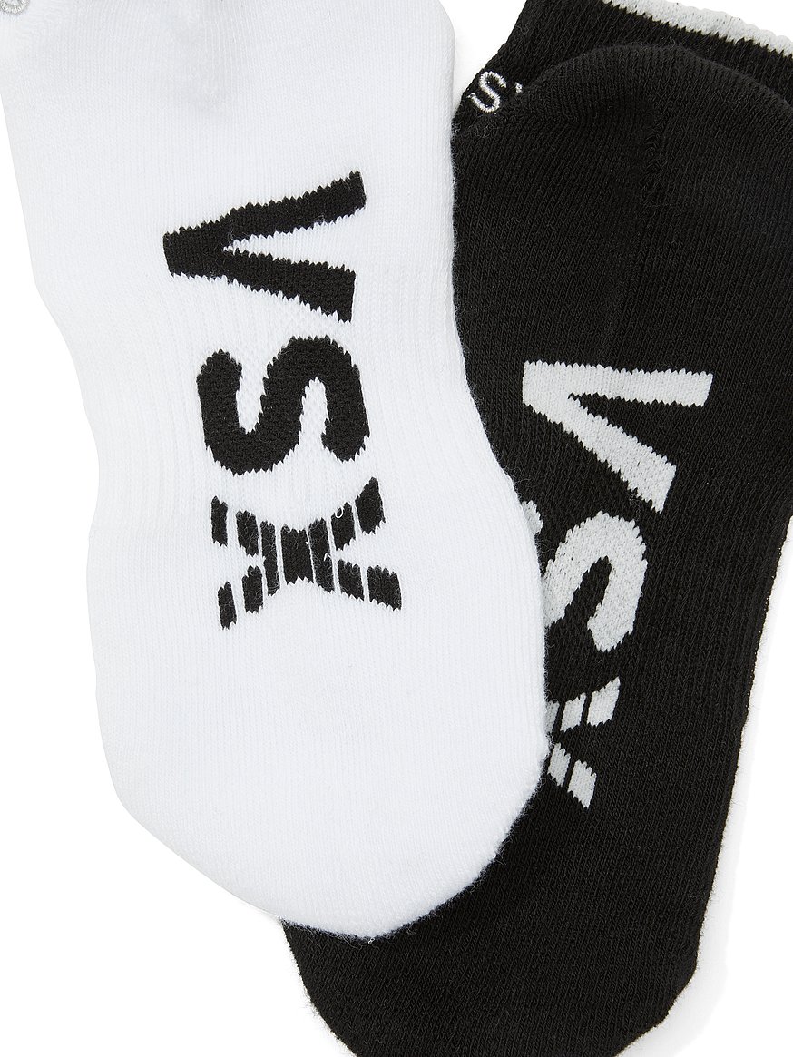 Buy VSX 2-Pack Ankle Socks, Black & Vs White - Order Socks online