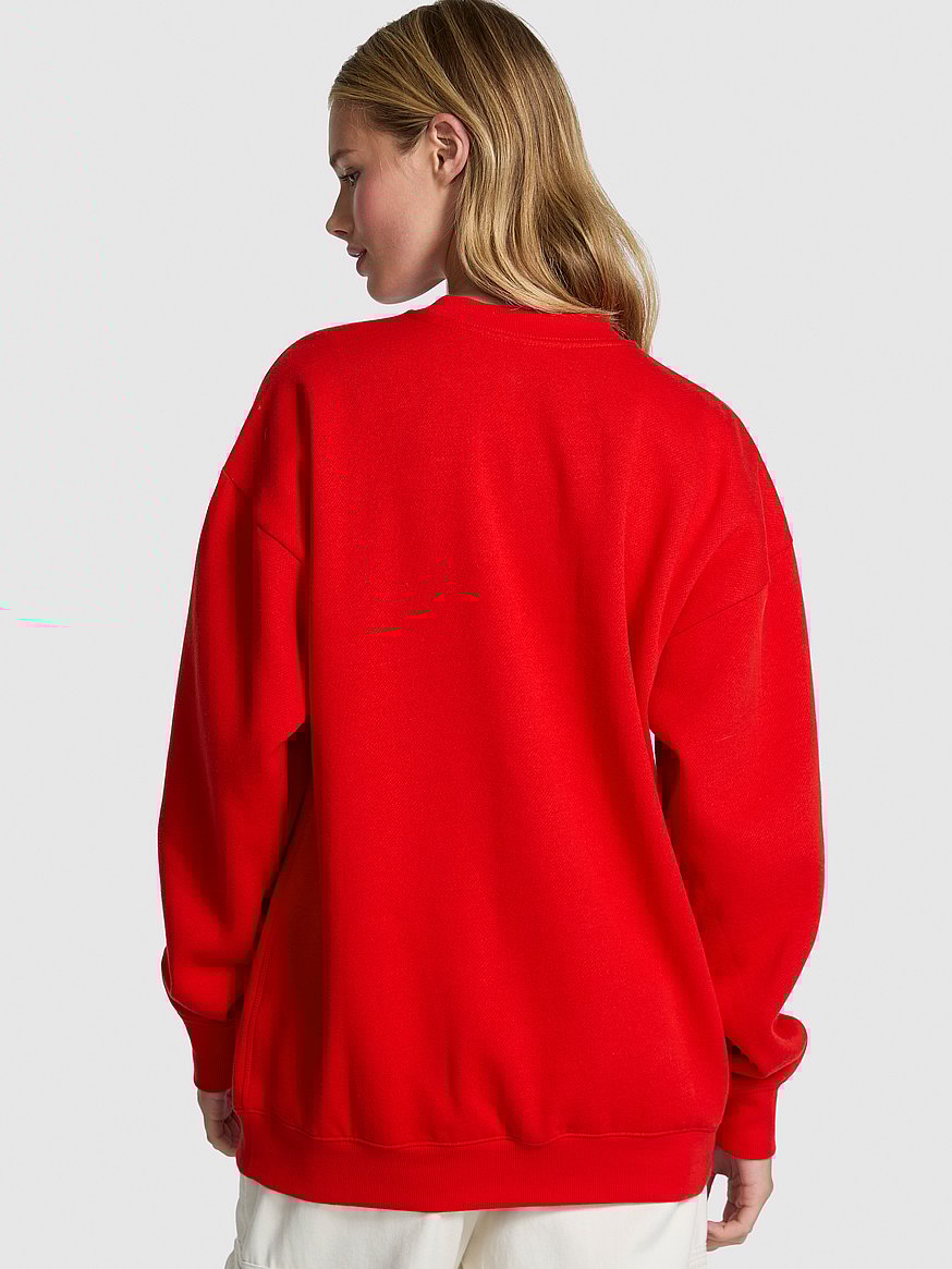 Ivy Fleece Oversized Crew Sweatshirt