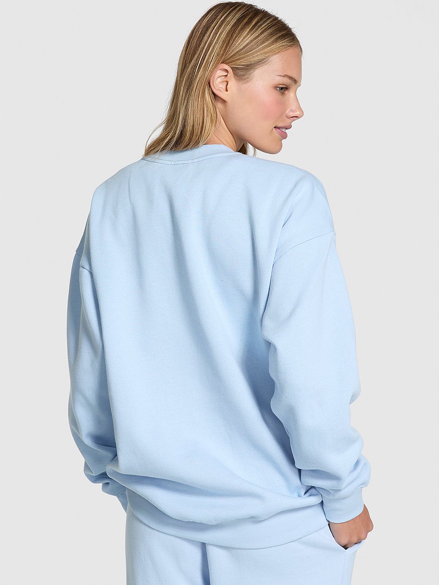 Ivy Fleece Oversized Crew Sweatshirt
