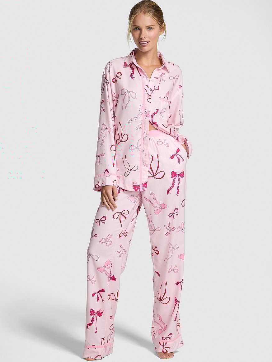 Flannel Long Pajama Set