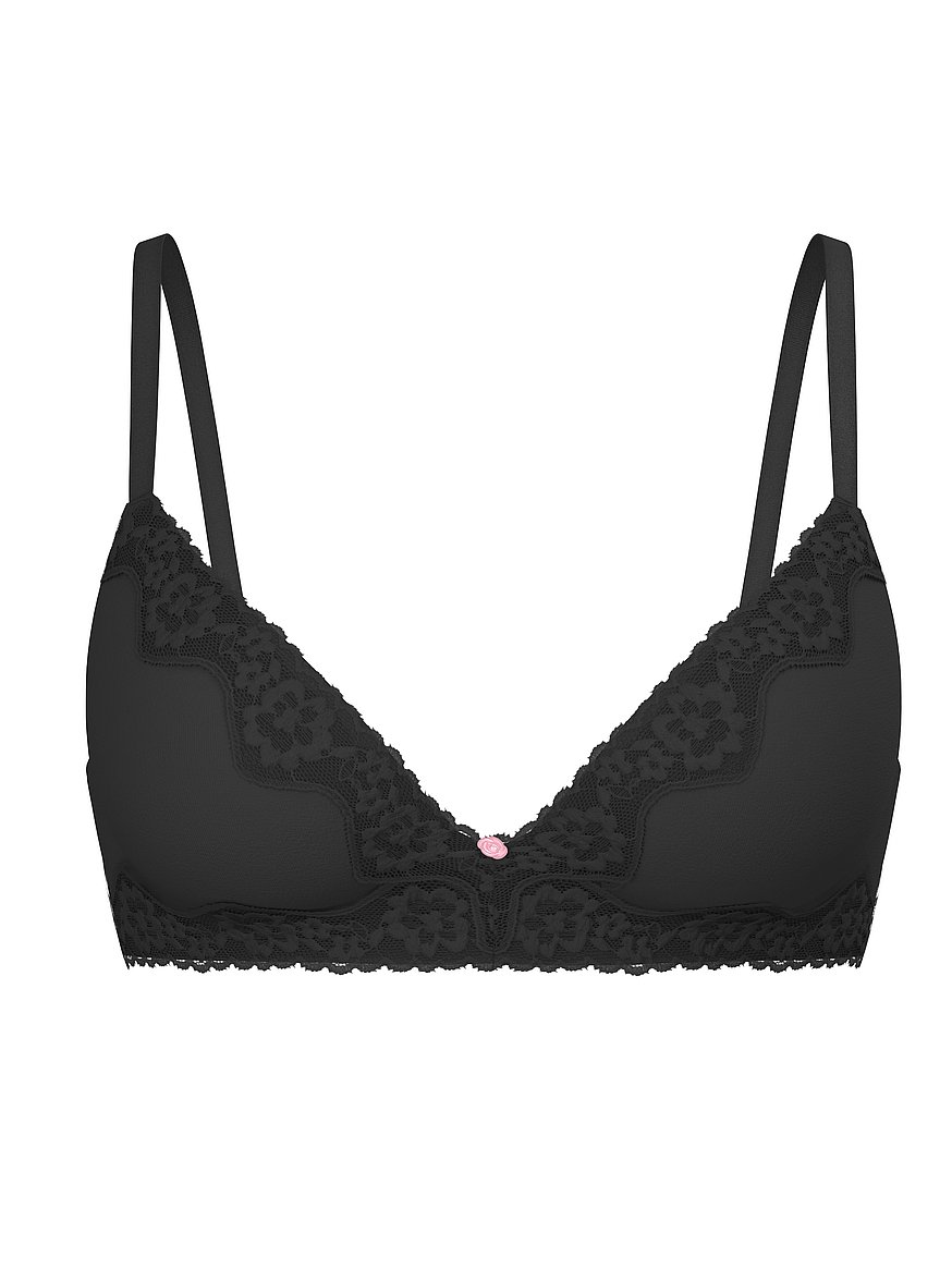 Cotton Shadow Stripe Lightly Lined Wireless Bra