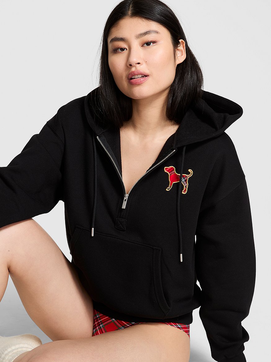 Ivy Fleece Campus Half-Zip Hoodie