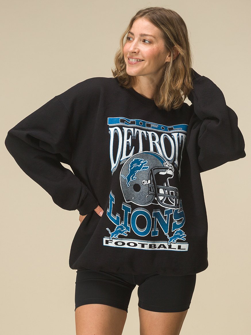 Lions Helmet Crew Fleece Sweatshirt