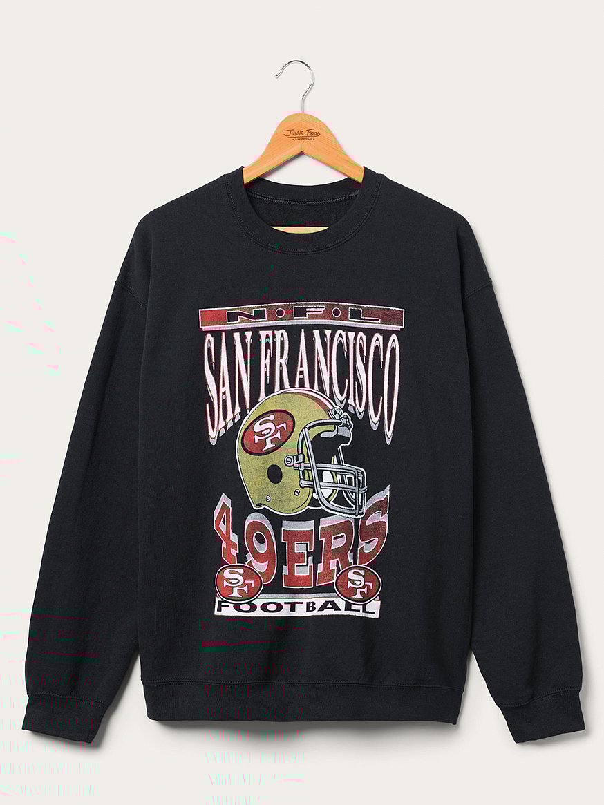 49ers Helmet Crew Fleece Sweatshirt