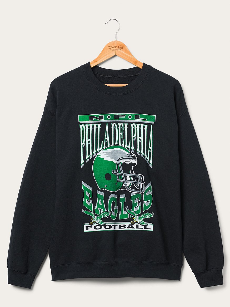 Eagles Helmet Crew Fleece Sweatshirt