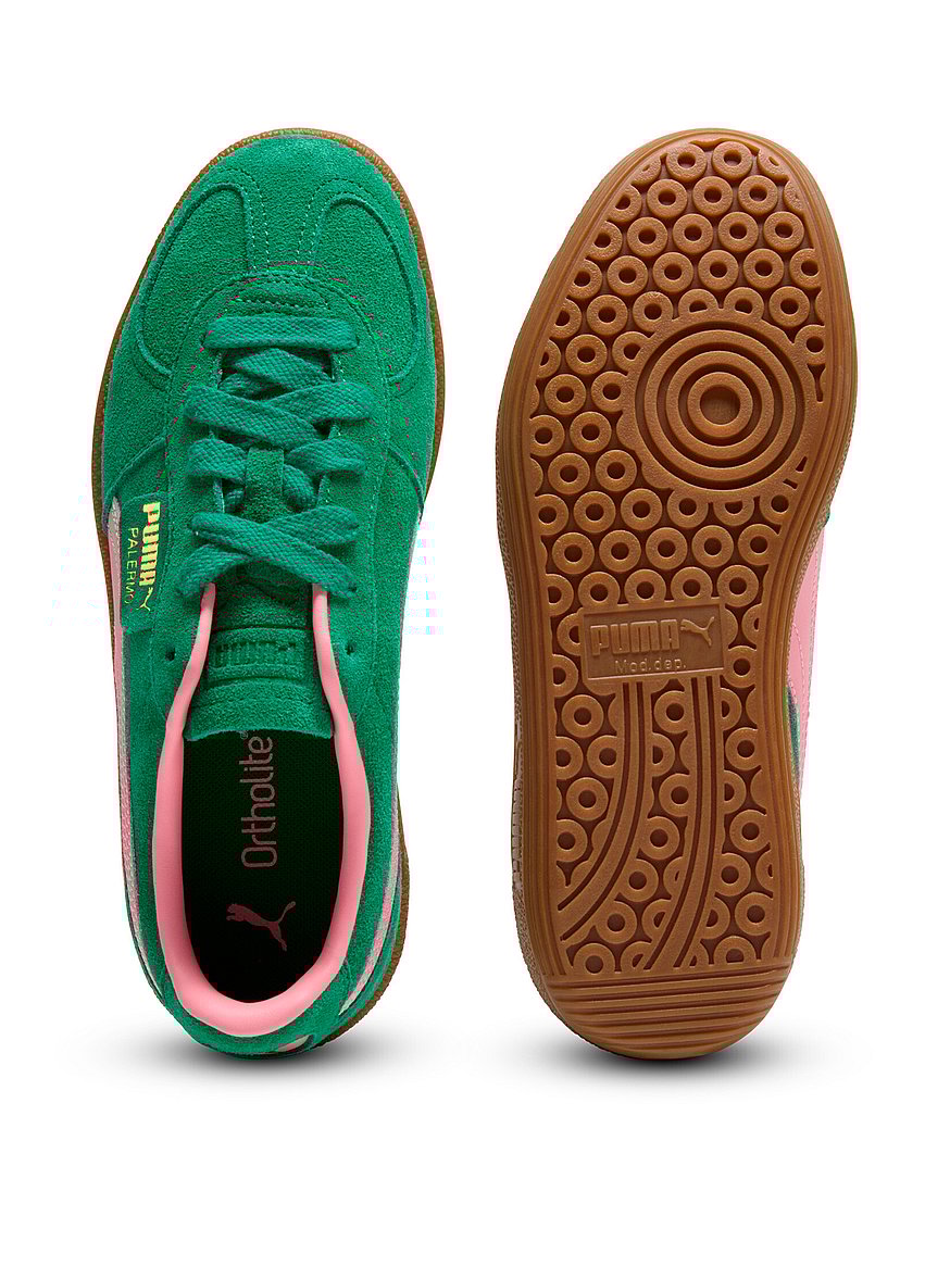 (取寄) プーマ レディース パレルモ スニーカー PUMA women Palermo Sneakers Archive Green/Pinkscape Buy Palermo Leather Sneakers, Archive Green-Pinkscape - Order
