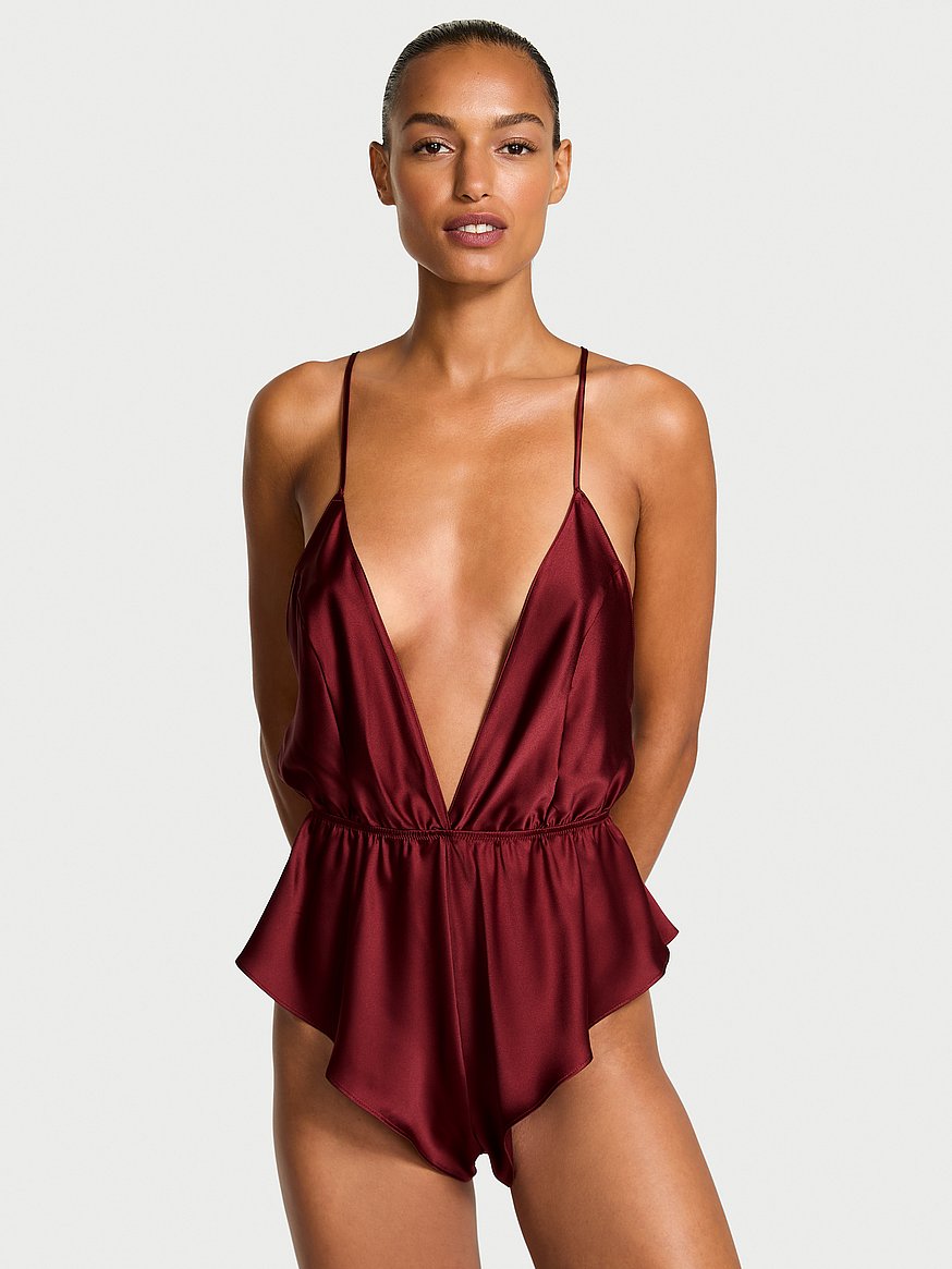 Satin Flutter Romper