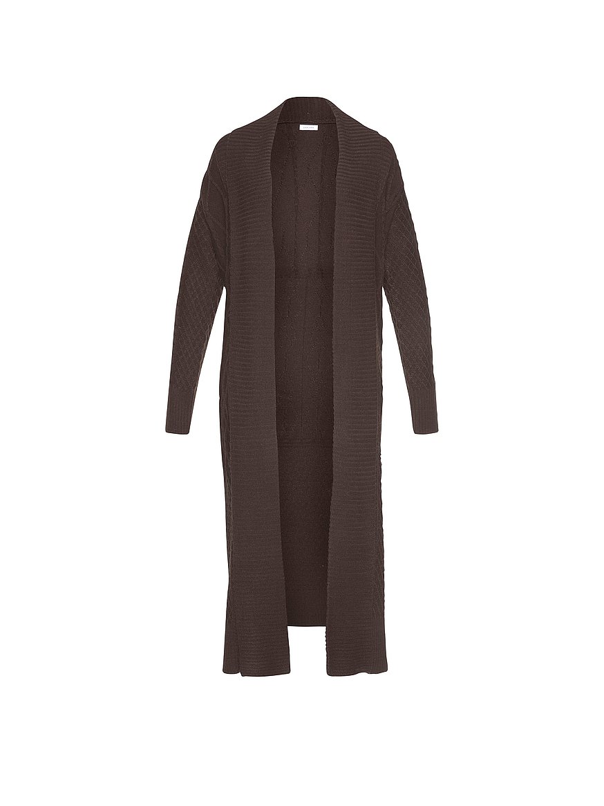 Cable Knit Long Cardigan