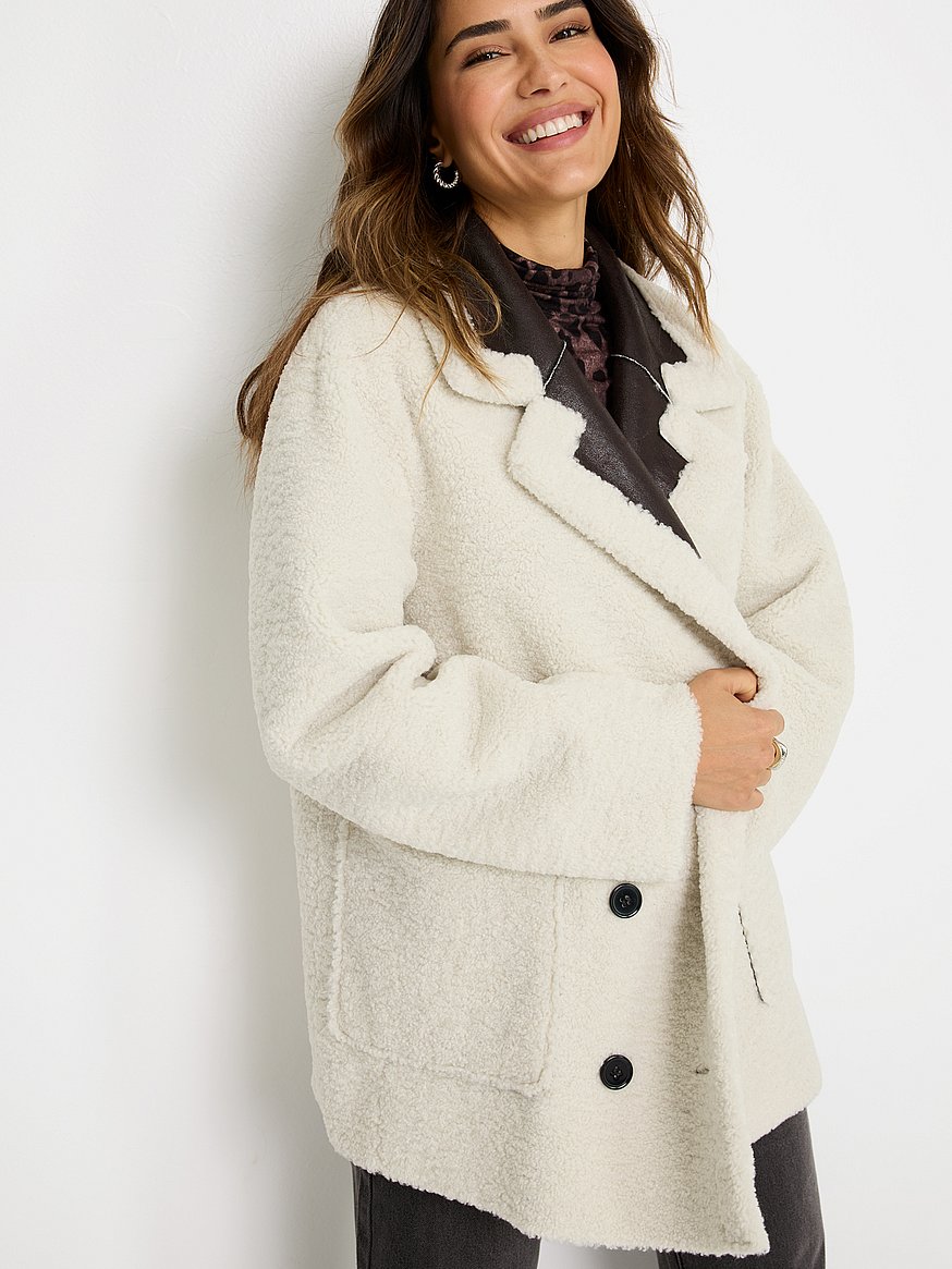 Reversible Double Breasted Coat