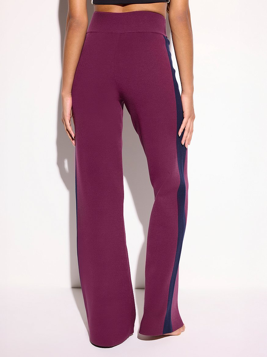 Buy Blake Wide Leg Pant, Dark Dahlia - Order Bottoms online