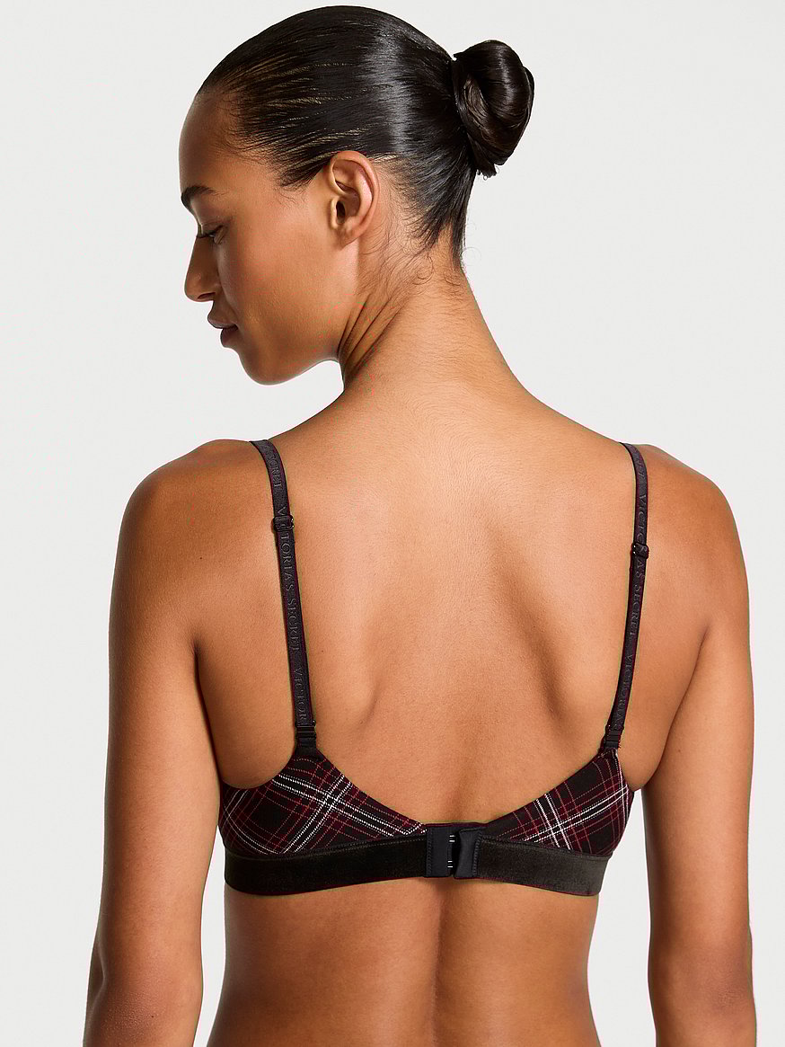 Shine Patch Velvet Lightly Lined Full-Coverage Bra